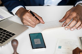 Formulare unterschreiben