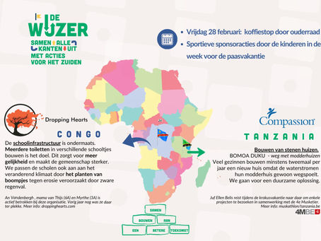 Scholen van België laten hun licht schijnen op de schooltjes in DR Congo en omgekeerd.