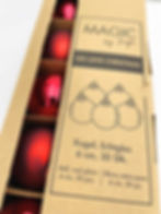 Weihnachtsbaumkugeln Glas chianti-rot 20 Stück