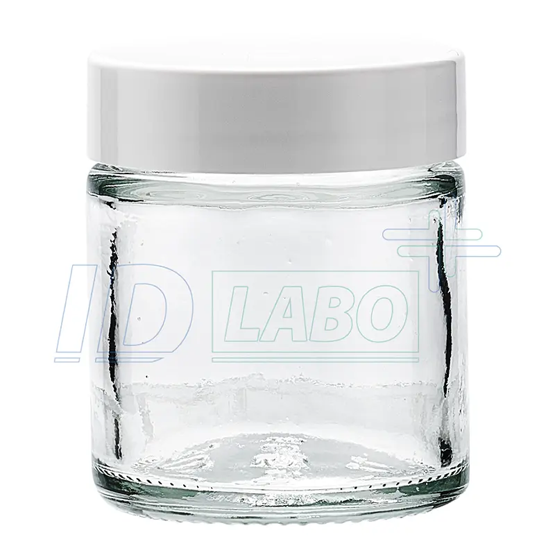 Miniaturbild: Weiße Salbenschale aus Glas mit Deckel