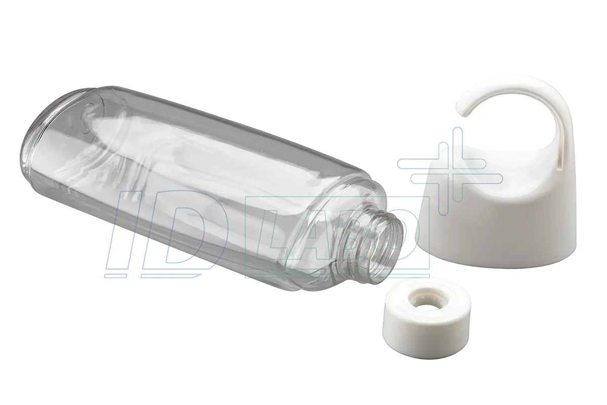 Flacon PET ovale avec valve et crochet 250 ml