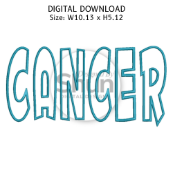 Cancer Applique Design