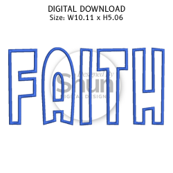 Faith Applique Design