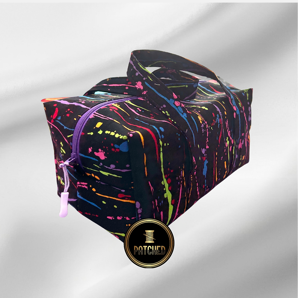 Paint Splash Makeup Boxy Bag