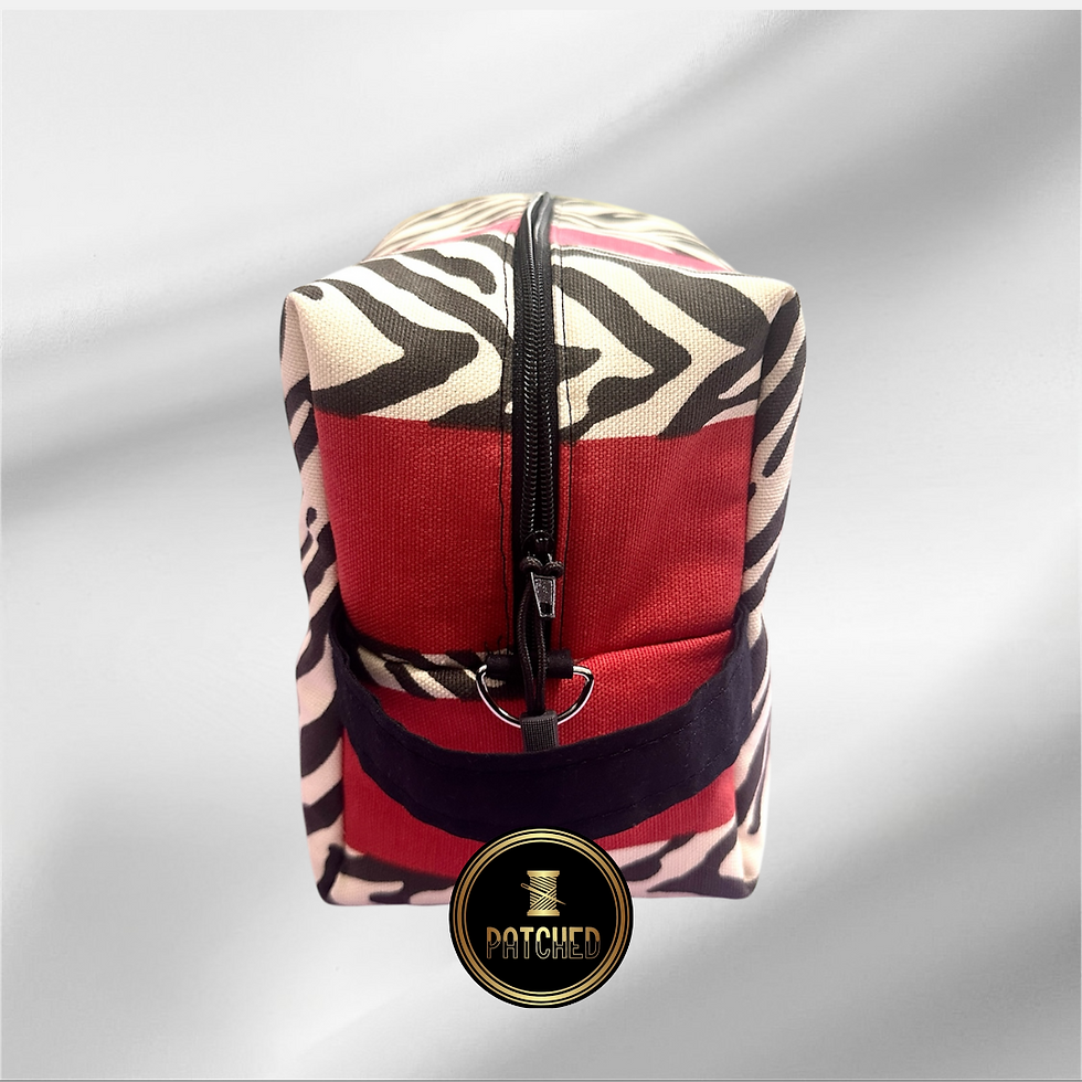 Thumbnail: Zebra Makeup Boxy Bag
