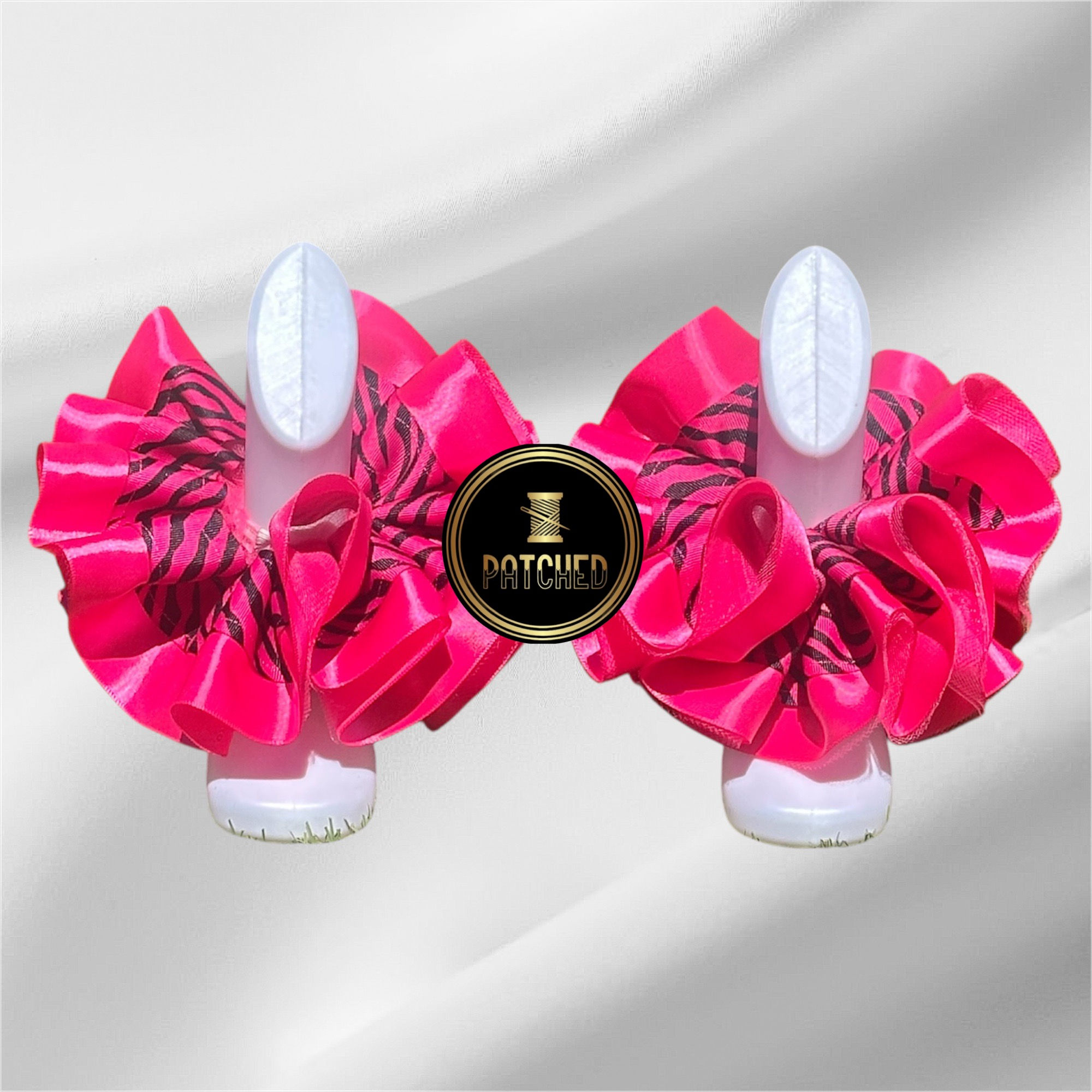 Pink Zebra Tutu Anklets