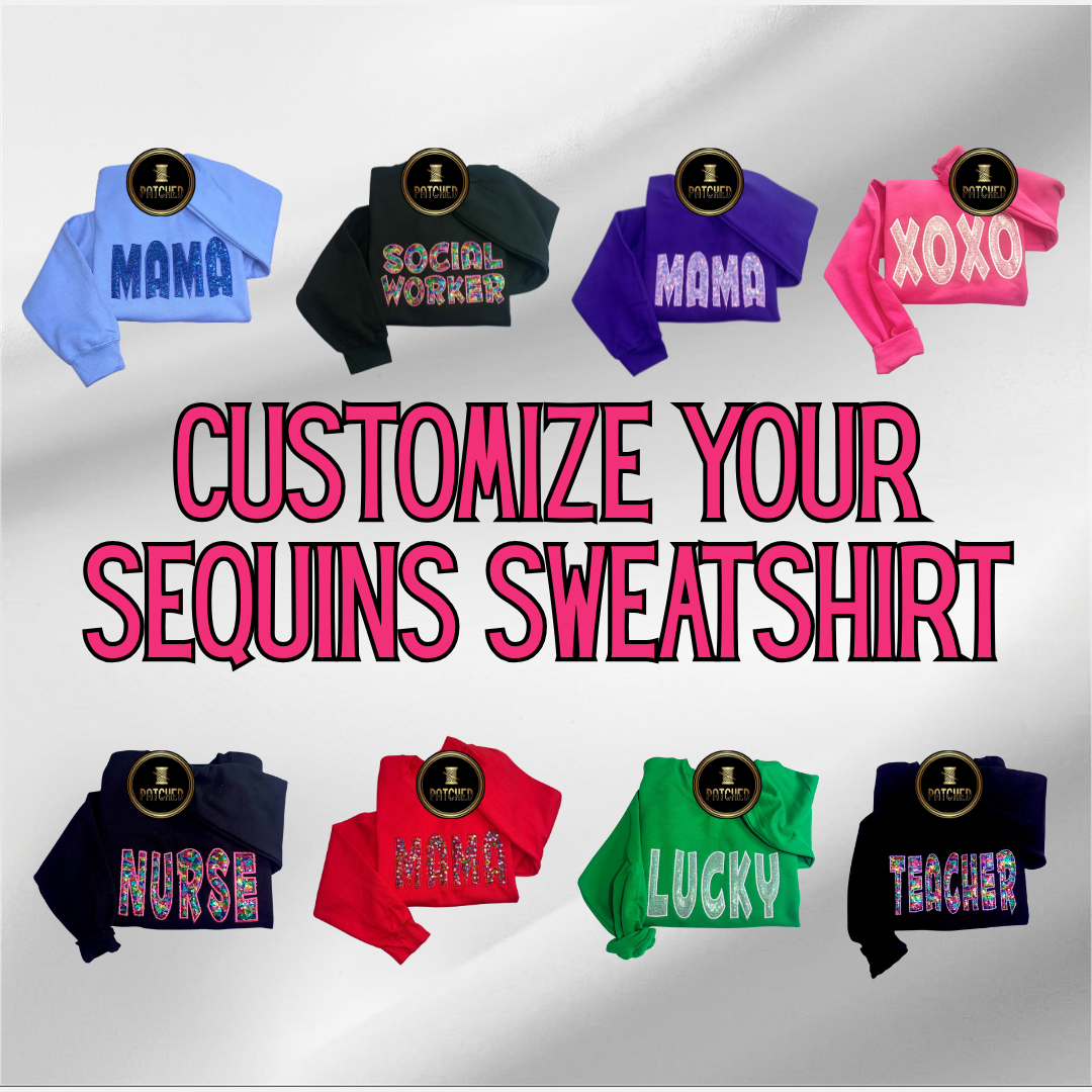 Custom Sequins Sweatshirt