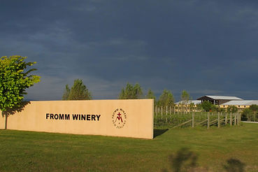 The entrance to FROMM Winery in Marlborough