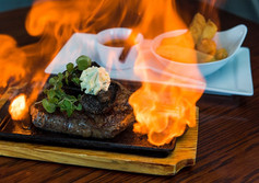 Feast your eyes on Flames on Forty's Flaming 400g Flintstone on the Bone.