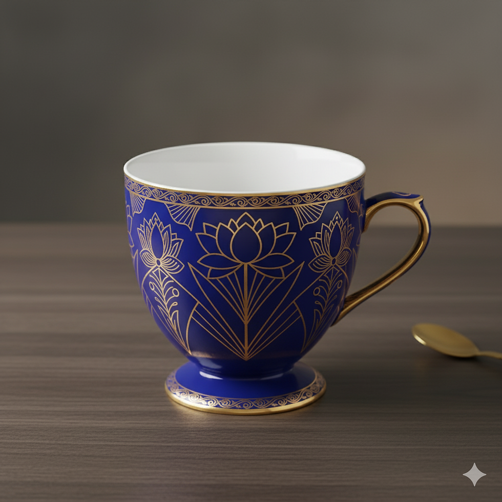 Koffee Kraft's Royal Blue sustainable cup for gifting