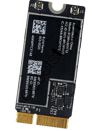 Carte Wi-Fi/Bluetooth Airport BCM94360CS2 Pour MacBook Air 13" A1466 & 11" A1465 (2013-2017) - Reconditionnée