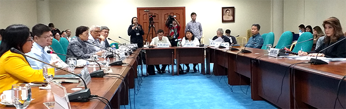 Hearing of the Senate committee on electoral reform and people’s participation last Feb. 11, 2020. (CenPEG photo)