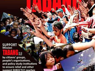 Relief drive for Yolanda victims launched by CenPEG, Mission Tabang-SLB