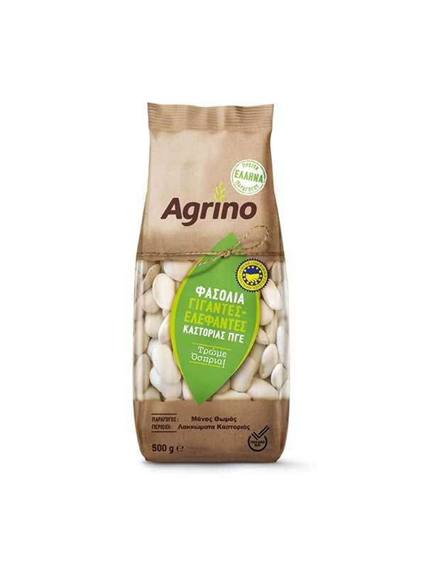 Agrino Greek Gigantes Beans from Kastoria PGI 500g bag