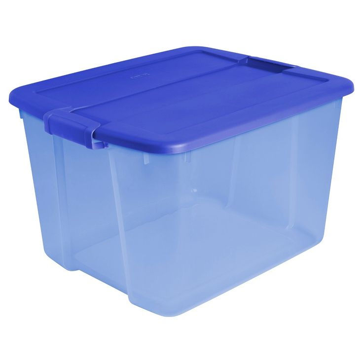 I suggest a clear tote so you can see what's inside