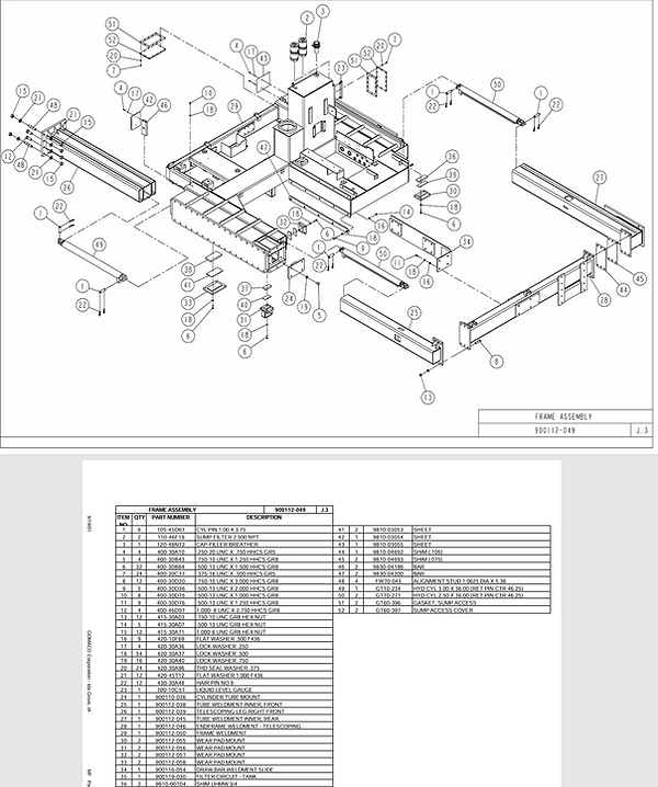 GOMACO GT 6300 Frame Assembly