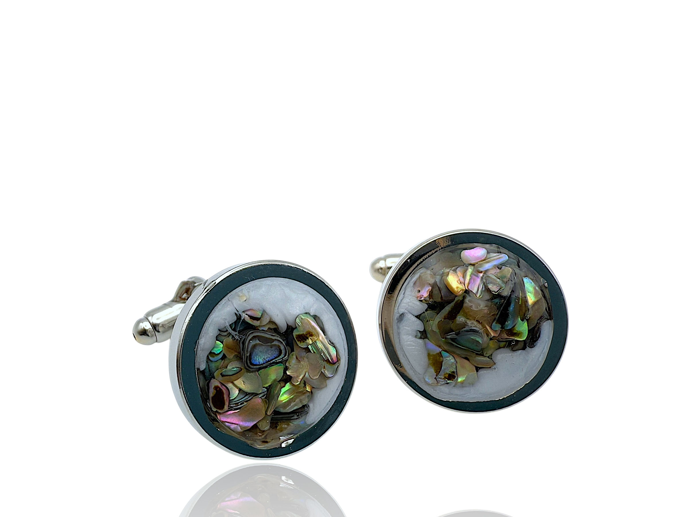 Abalone & Stone Cufflinks
