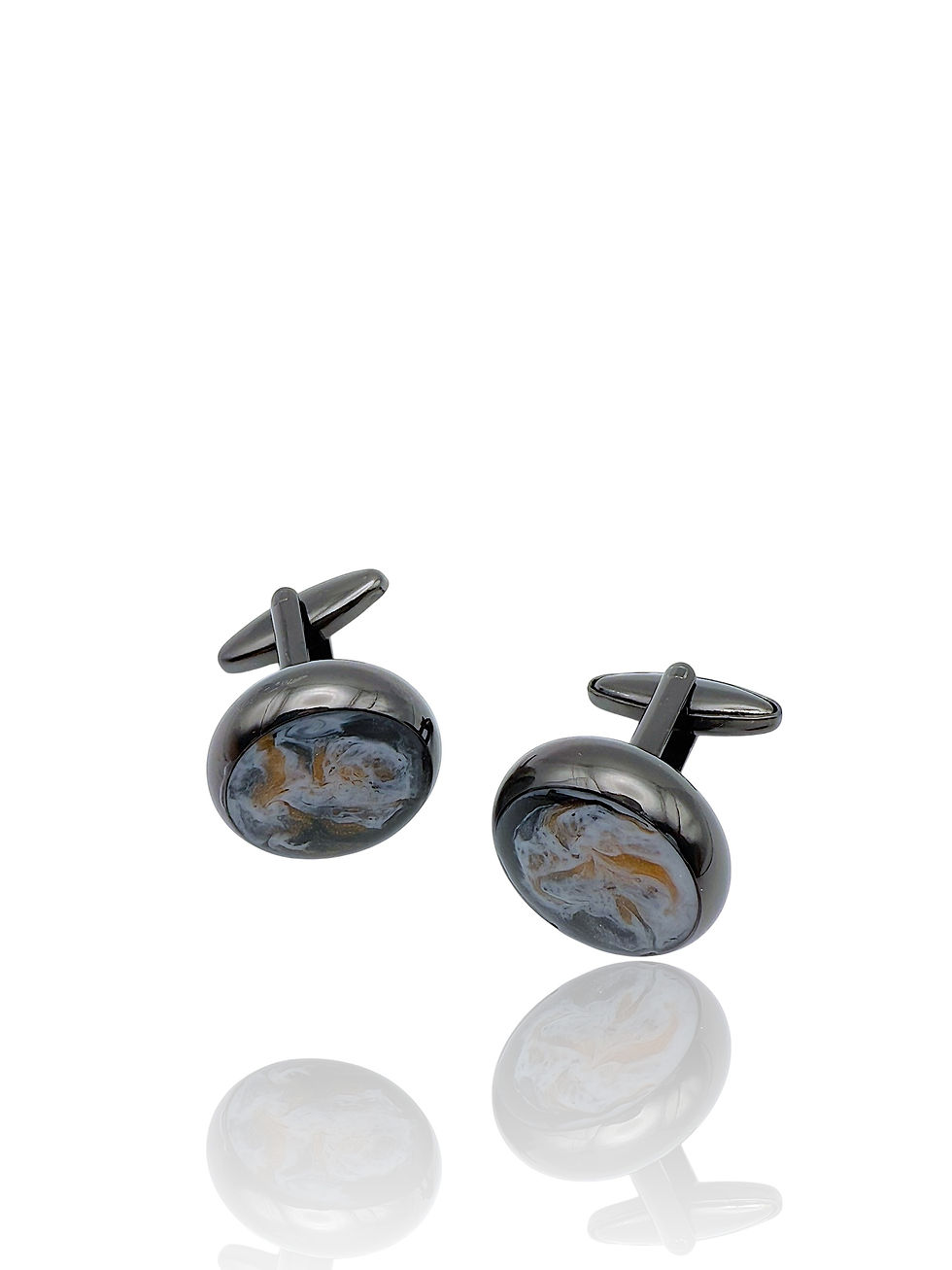 Orange Desert Cuff Links