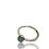 Thumbnail: Green Opal Silver Stackable Ring