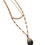 Thumbnail: Rose Gold and Moonstone 2pc Layered Necklace