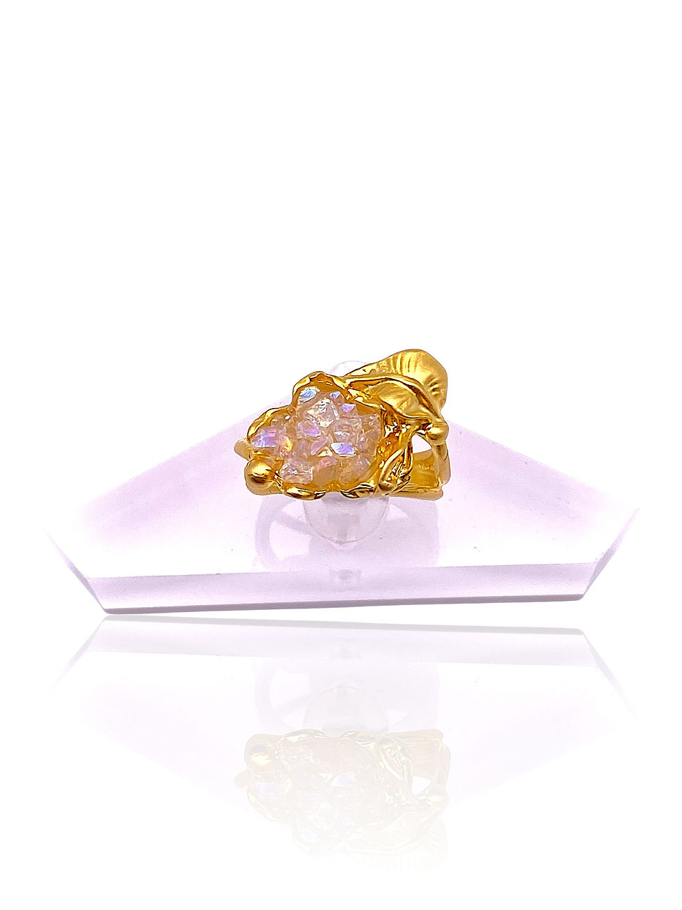 Floral Quartz Ring