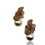 Thumbnail: Elegant Floral Pearl Stud Earrings