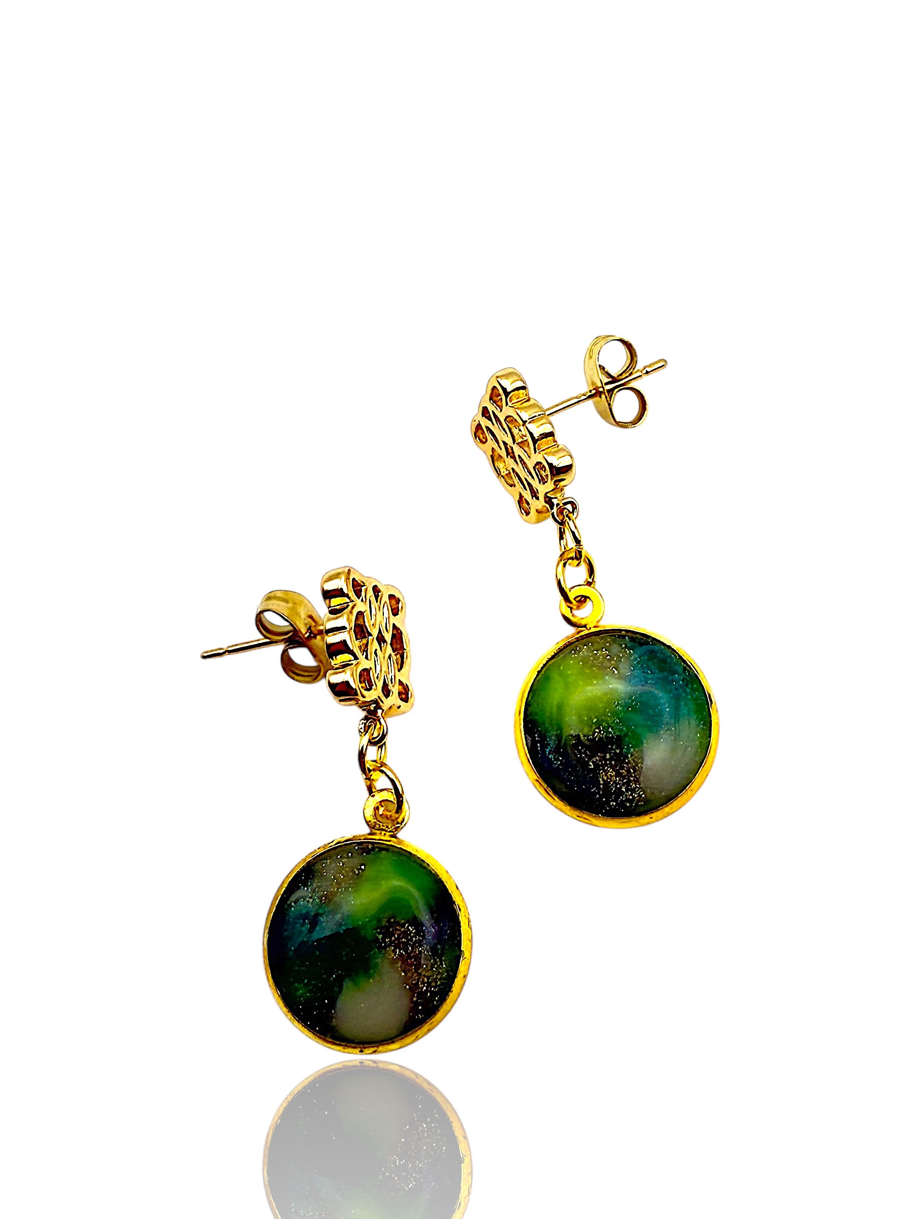 Hills of Green Earrings