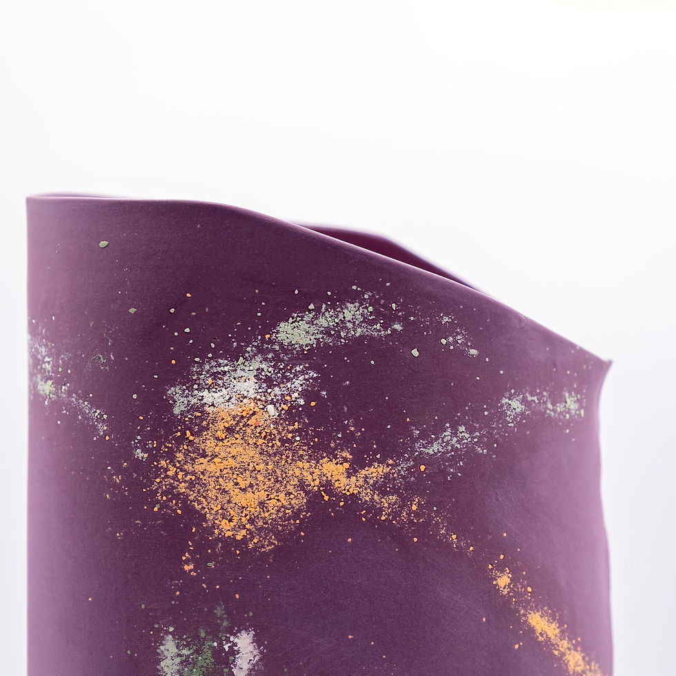Thumbnail: Detailed view of Lalaland n.15’s sandblasted surface, capturing the blend of colors and textures