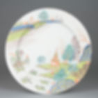 Faenza Renaissance majolica plate, Italian handmade ceramics from Faenza.