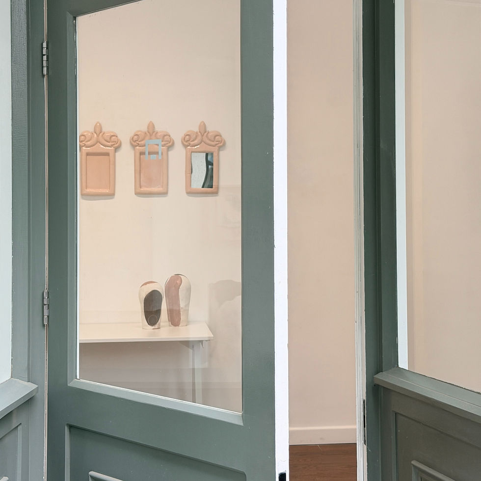 Entrance to an Avant Craft exhibition, reflecting the Journal's editorial approach to contemporary Italian craft.