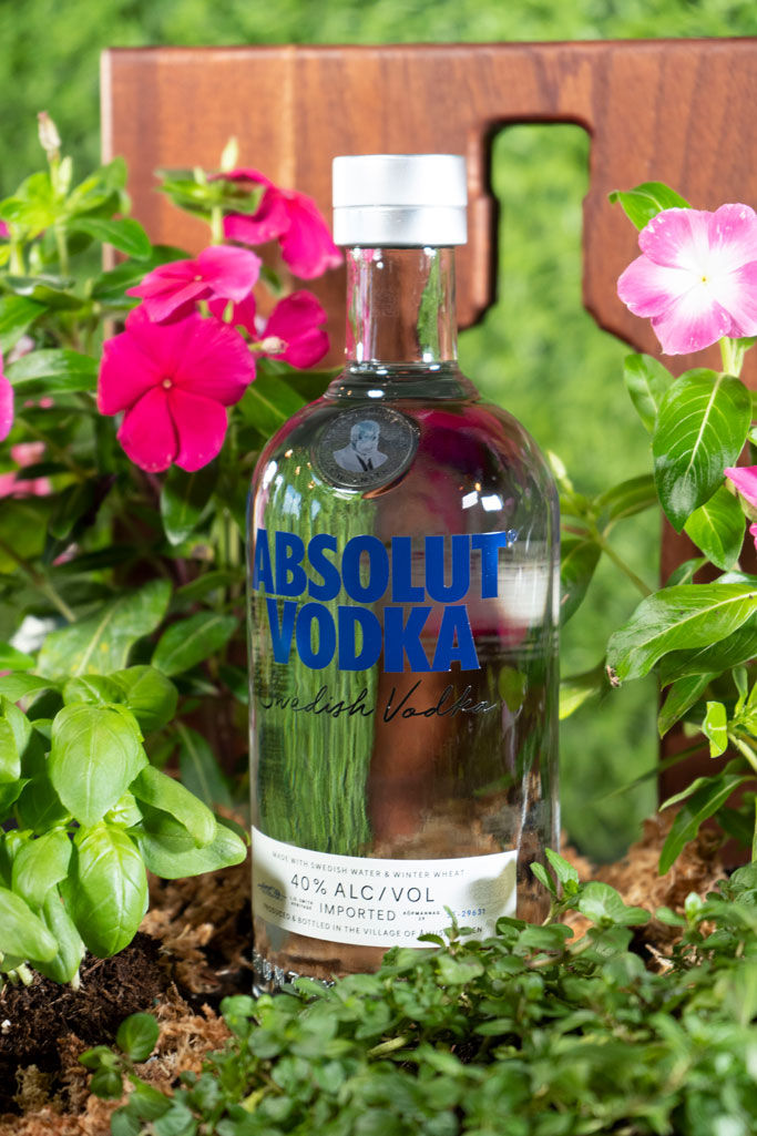 Absolut Vodka, botella de vidrio reciclado, día de la tierra