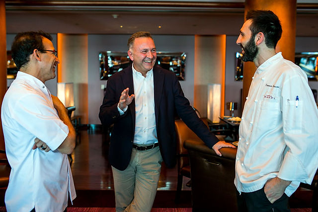 Chef Cuevas, Rodolfo Maralli y Chef Francone