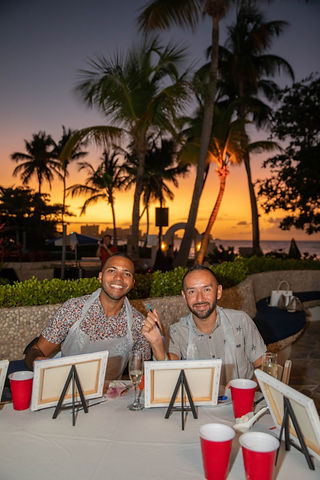 Día Mundial del Arte, Fairmont El San Juan Hotel, Sunset Sip & Paint, pinta el atardecer de puerto rico
