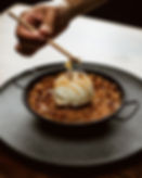 Pumpkin Batata Cazuela, Ice Cream de Queso, Ginger Streuse, La Central by Mario Pagán