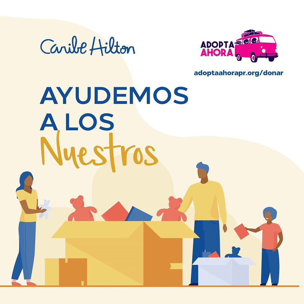 adopta ahora, Adopta Ahora, Caribe Hilton, toy drive , juguetes para los niños víctimas del huracán Fiona