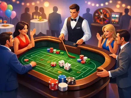Craps Table Rental for Events That Gets Guests Playing