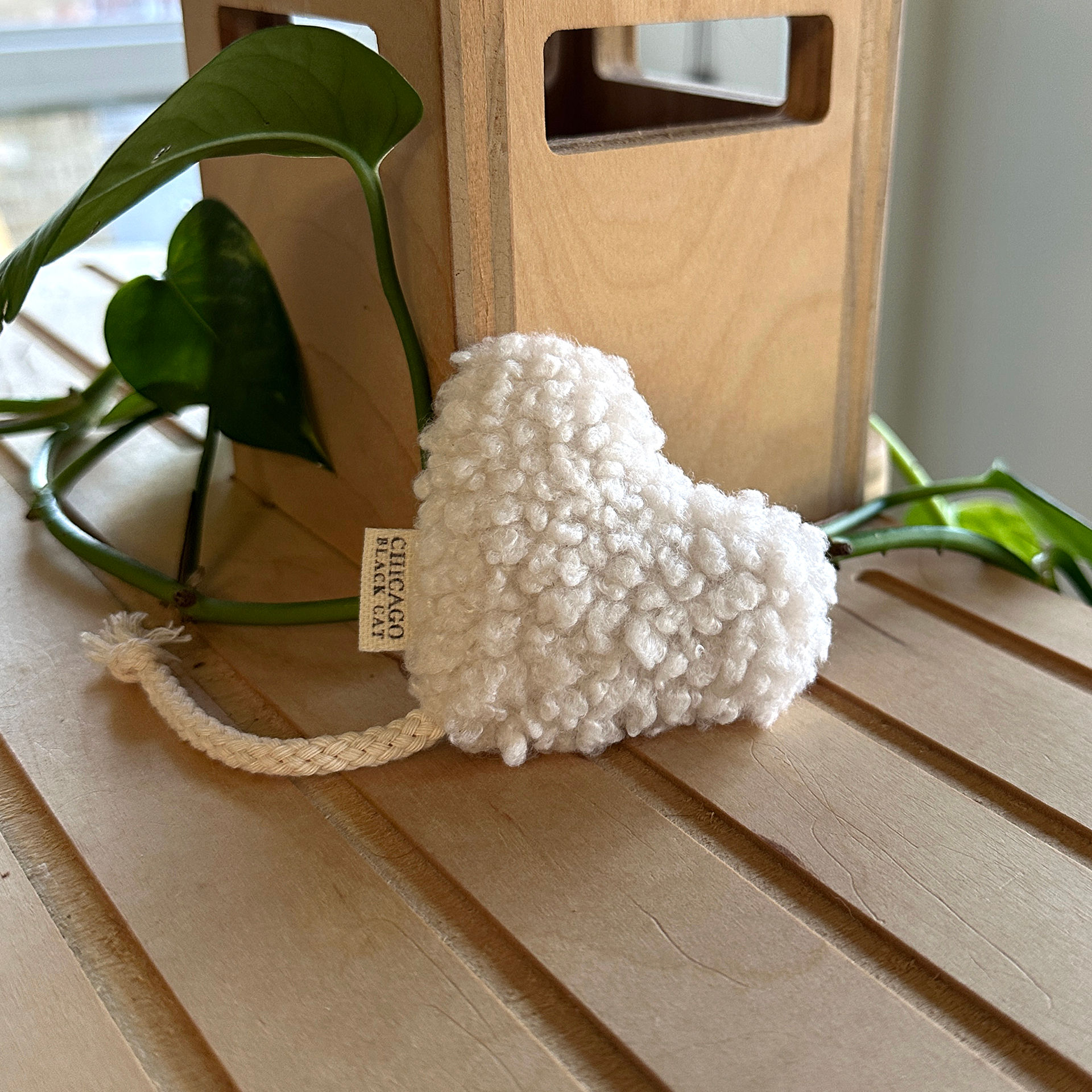 Sherpa Velvet Catnip Heart