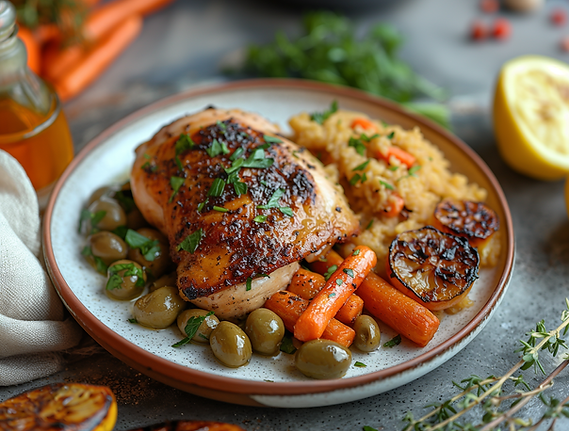 Moroccan Chicken Tagine with Carrots and Couscous - Chef Daniel Lubin 2.png