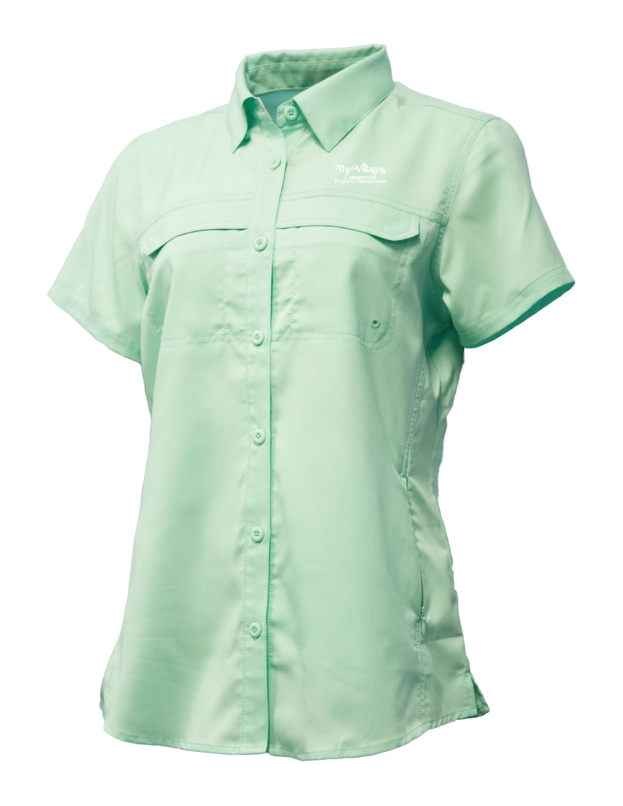 Ladies Button-Down Fishing Polo