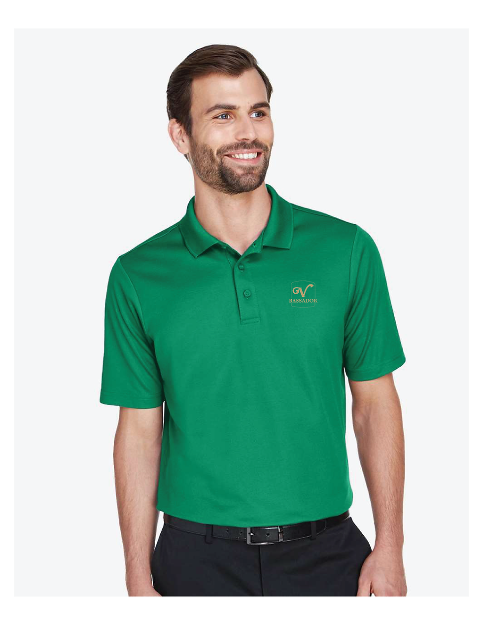 Thumbnail: V-Bassador Men's Performance Plaited Polo
