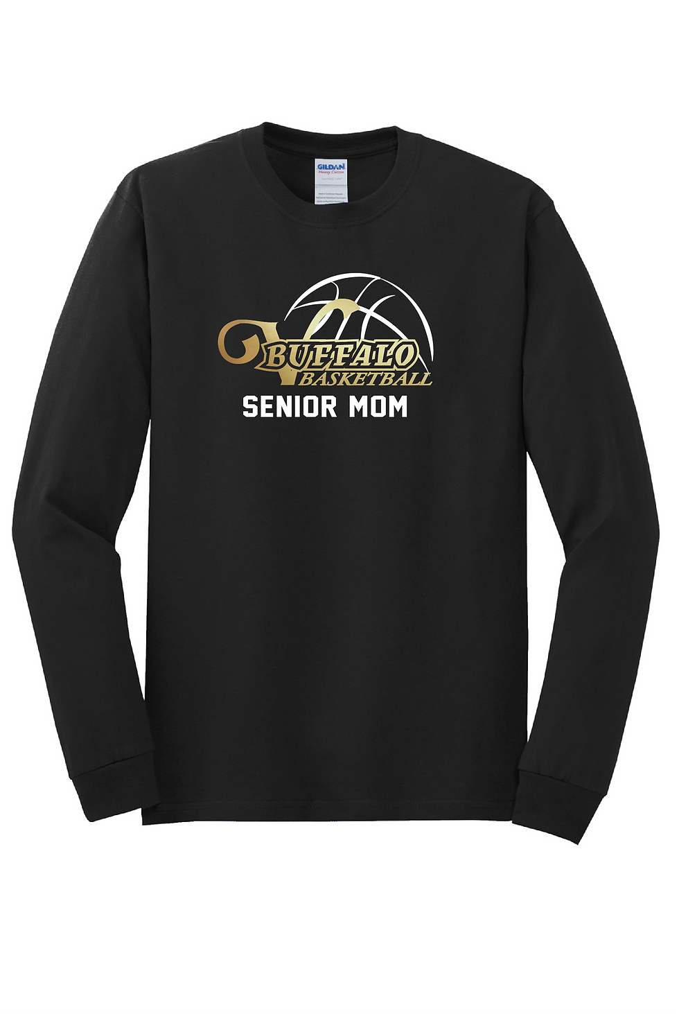 Thumbnail: Youth Heavy Cotton Long-Sleeve Tee (Basketball)