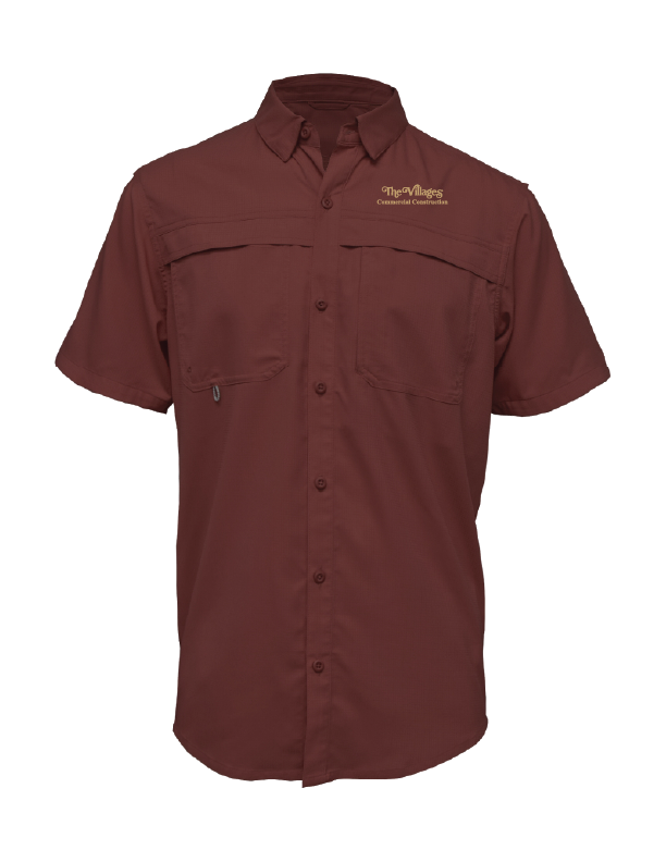 Men's Button-Down Fishing Polo