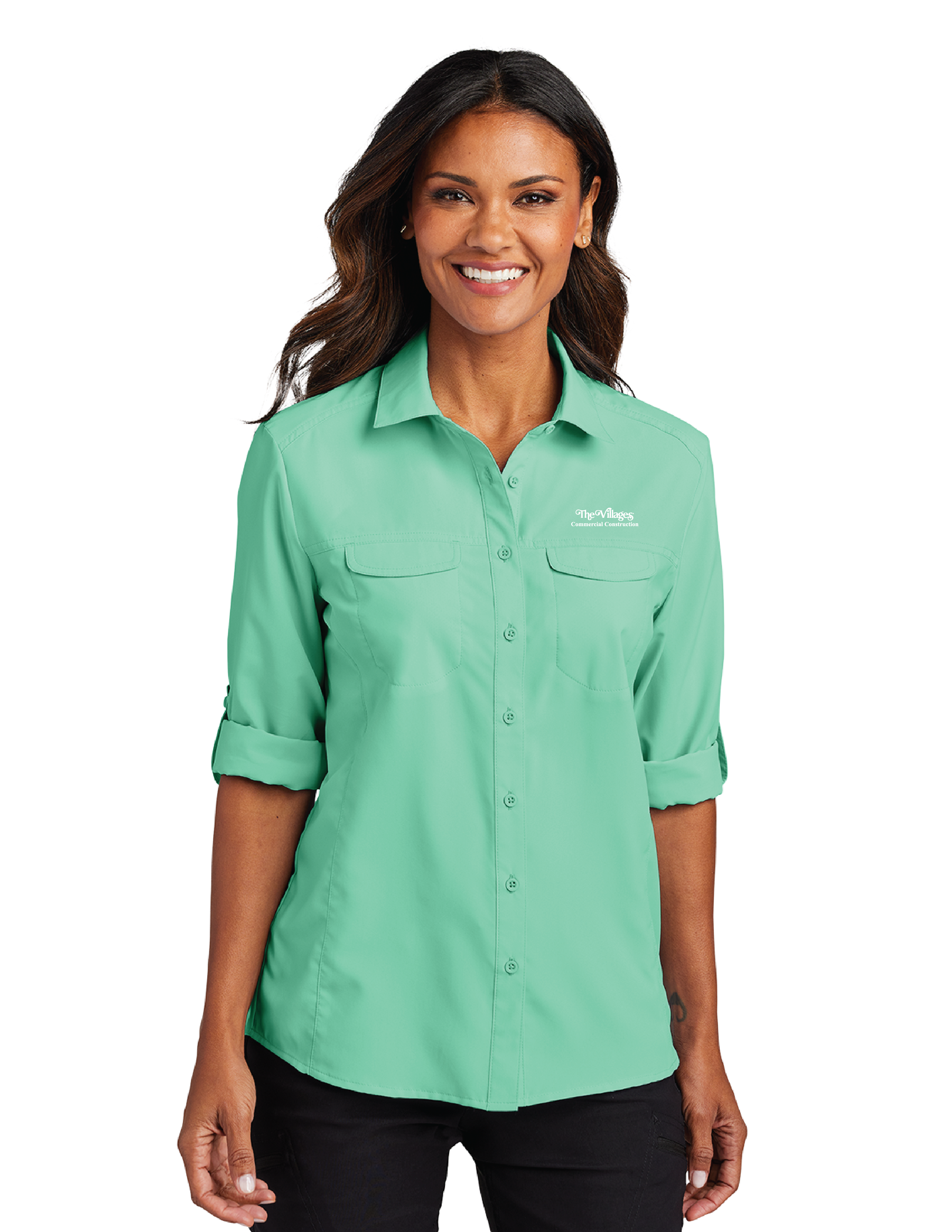Port Authority Women's Long Sleeve UV Daybreak Shirt