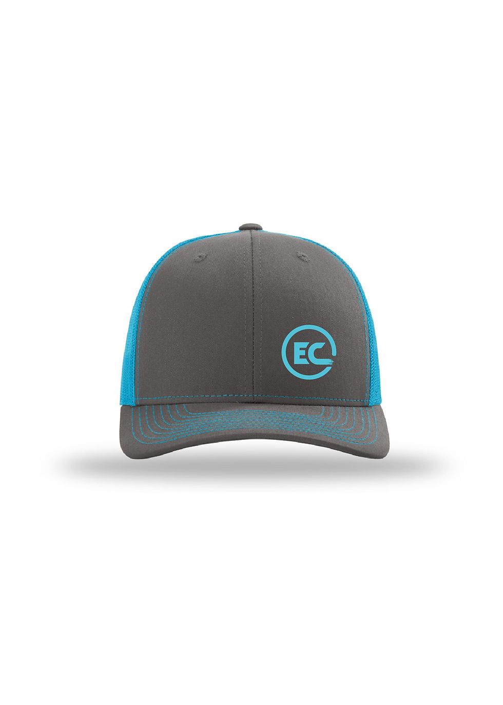 Thumbnail: Charcoal/Neon Blue Trucker Hat