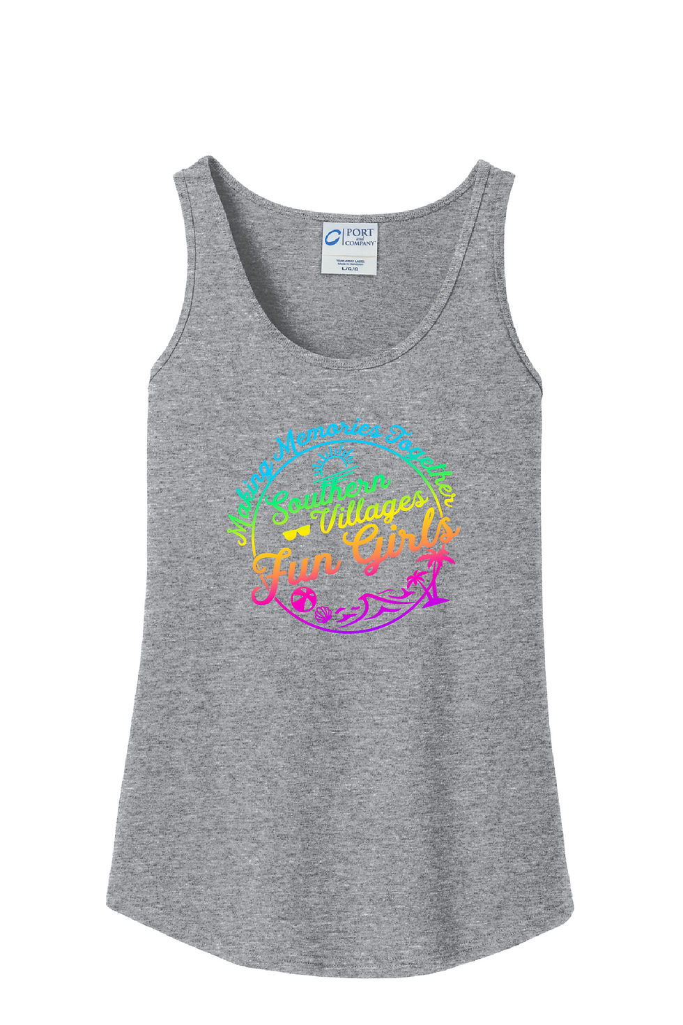 Thumbnail: Port & Company® Ladies Core Cotton Tank Top
