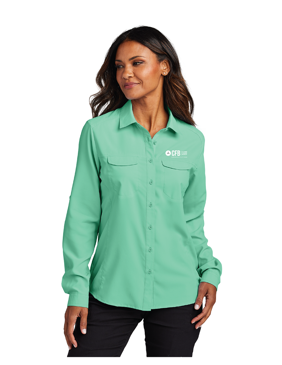 Thumbnail: Port Authority Women's Long Sleeve UV Daybreak Shirt