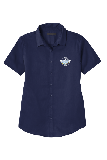Thumbnail: Port Authority® Women's Short Sleeve SuperPro React ™ Twill Shirt