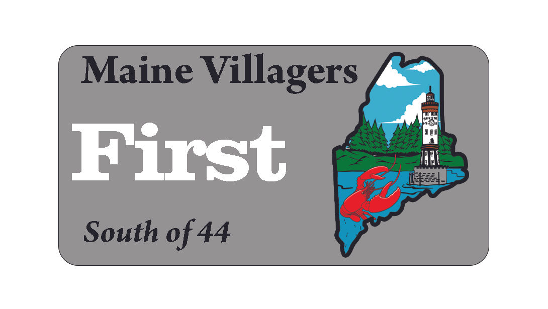 Maine Villagers Name Tag