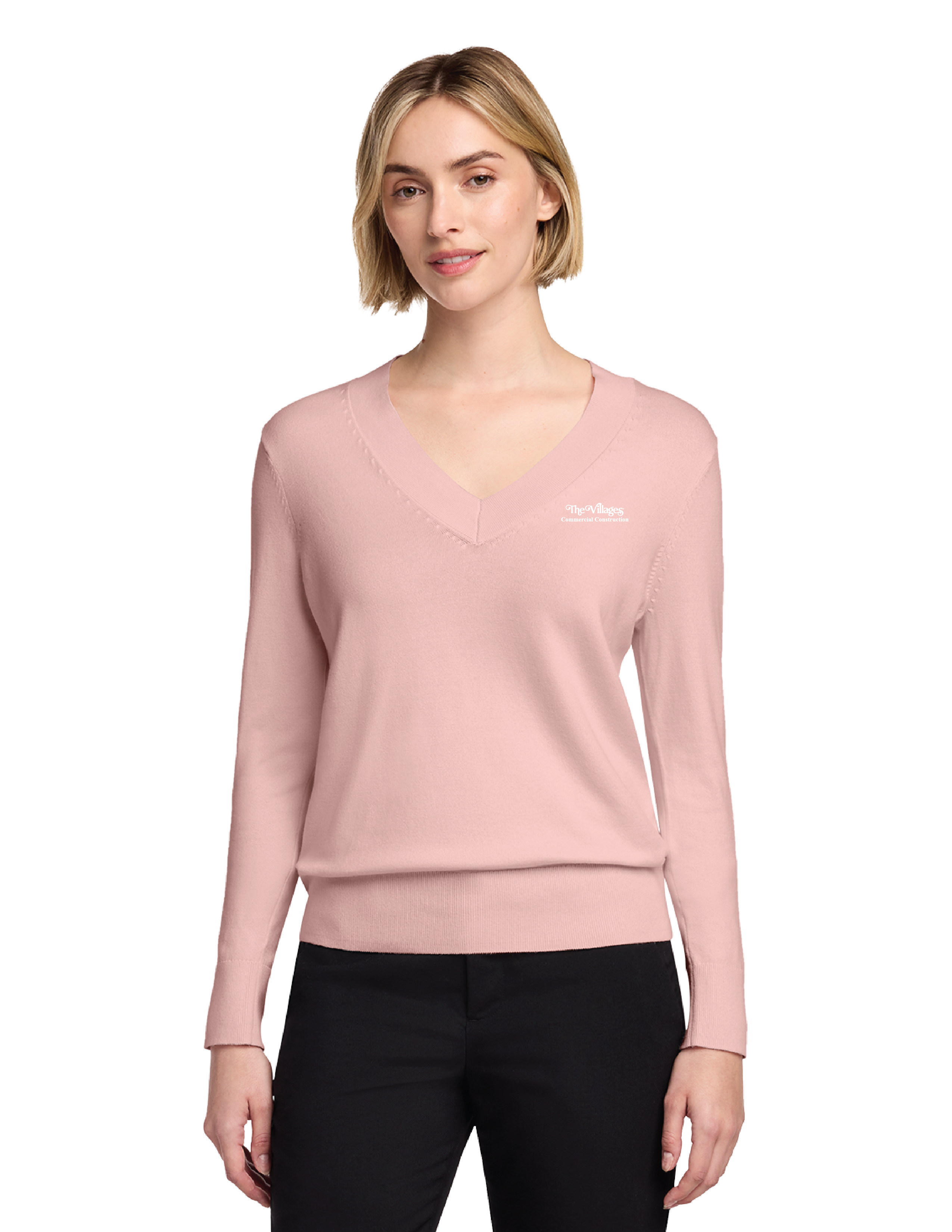 Brooks Brothers Women’s Cotton Stretch V-Neck Sweater