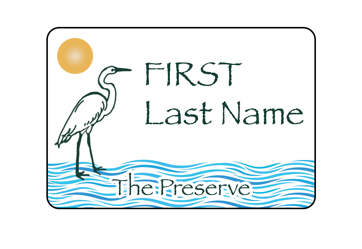 Well Preserve Name Tag